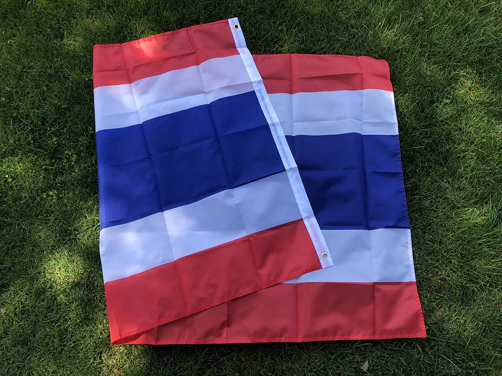 Bandera de la cian, bandera de Tailandia, 90x150cm, pancarta colgante de poliéster, bandera de Tailandia, bandera estándar para decoración del hogar - imagen 5