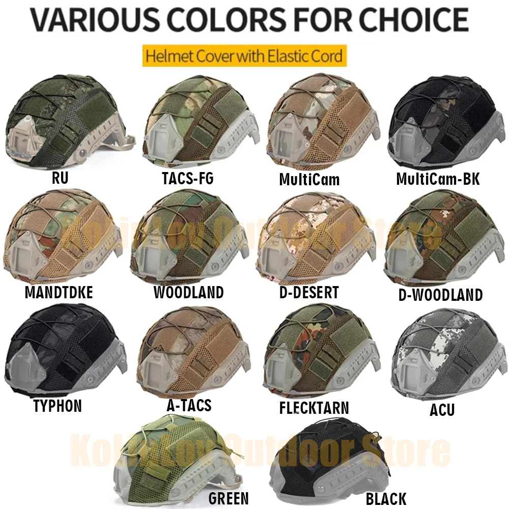 Ops-Core funda camuflaje casco PJ/BJ/MH - cubierta táctica rápida - imagen 3