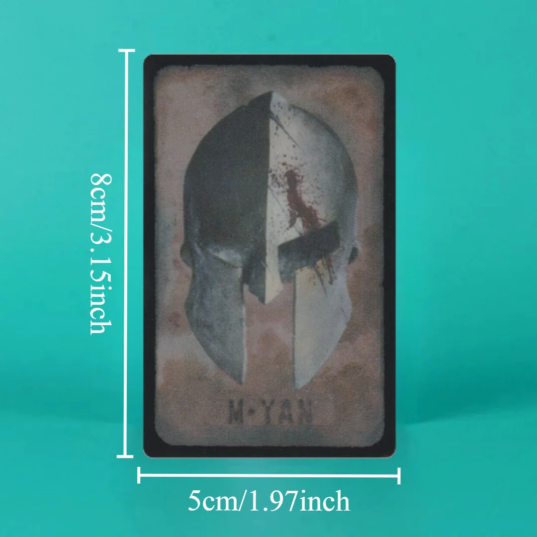 Insignia de moral táctica para casco de esqueleto, parches de gancho y bucle de PVC para ropa, pegatina decorativa para mochila del ejército militar - imagen 2