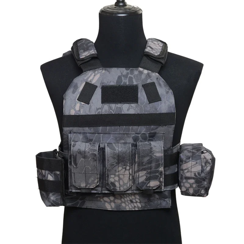 Chaleco de camuflaje de combate para niños, chalecos Airsoft para exteriores, chaleco táctico de Paintball, equipo CS, uniforme del ejército de francotirador para niños y niñas - imagen 5