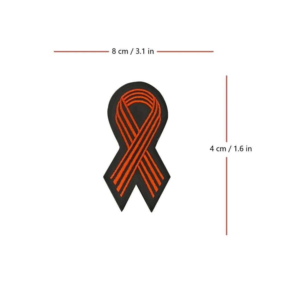 Parche de Velcros con símbolo de cinta de St George, insignia bordada con cierre de gancho y bucle divertido para mochila táctica Molle, chaqueta - imagen 5