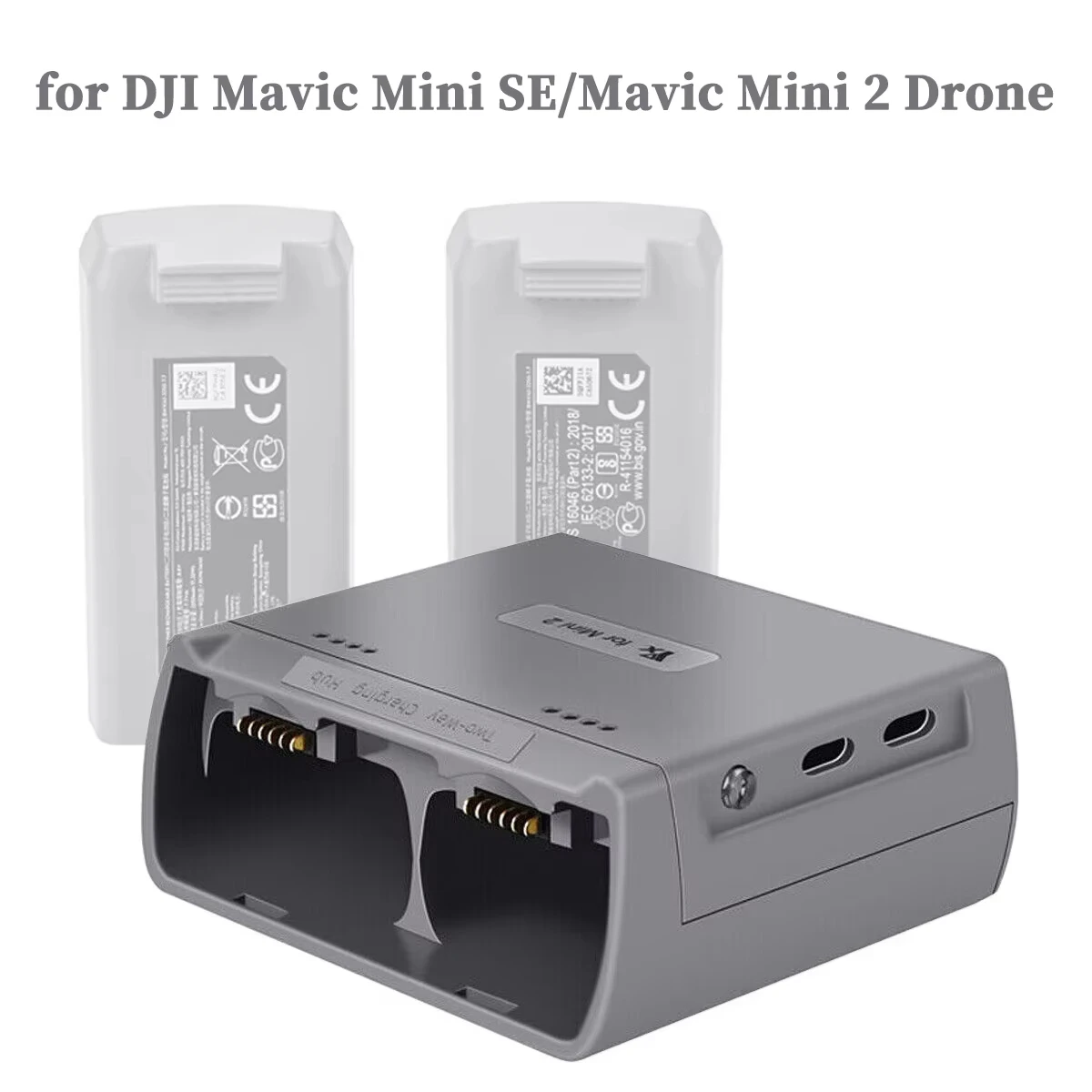 El más nuevo cargador de batería inteligente rápido con puerto USB cargador de batería para DJI MINI 2/MINI Drone Hub de carga de batería - imagen 2