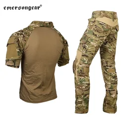 Emersongear versión de verano conjunto de combate uniforme ropa camisas tácticas pantalones trajes de entrenamiento Camping Airsoft MC EM6919