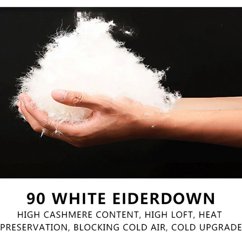 Chaquetas de invierno para hombre, chaqueta táctica Softair de plumón de pato blanco, ropa para hombre, ropa térmica cálida a prueba de viento para senderismo, plumón grueso - imagen 5