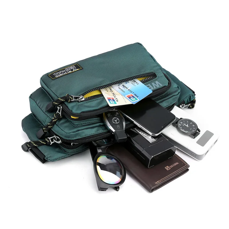 Riñonera deportiva a la moda para hombre, bolso de pecho cruzado para correr al aire libre, bolso móvil para equipo de Fitness, novedad de 2023 - imagen 5