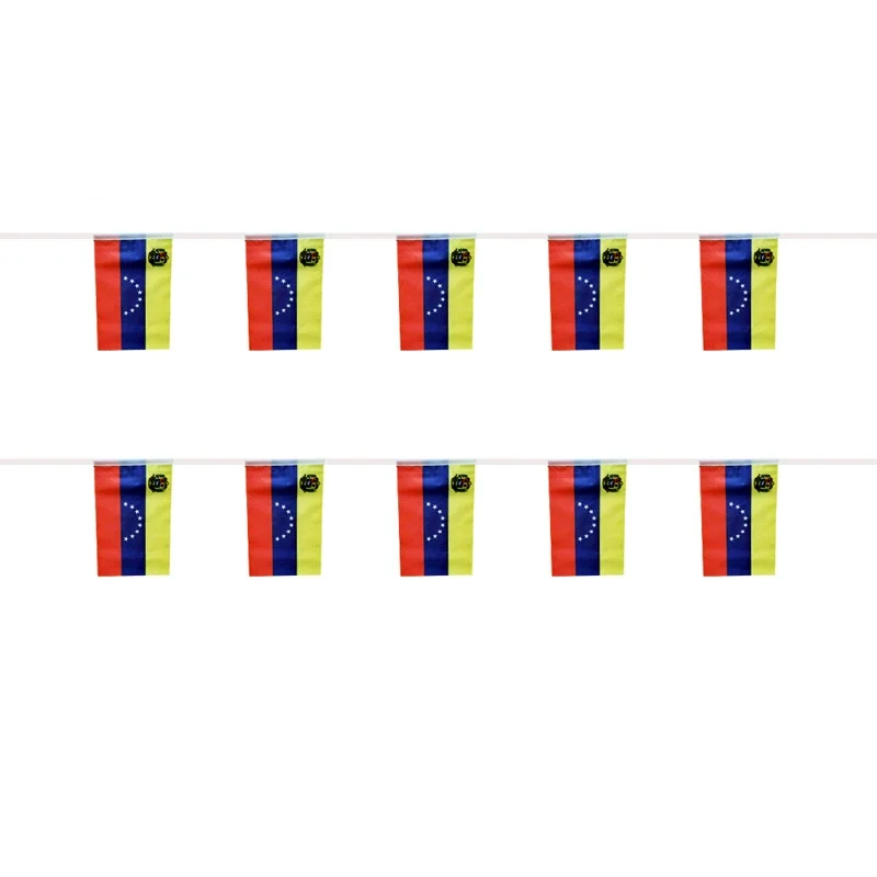 Bandera del cielo de Venezuela , banderines de 14x21cm, 20 unidades por lote