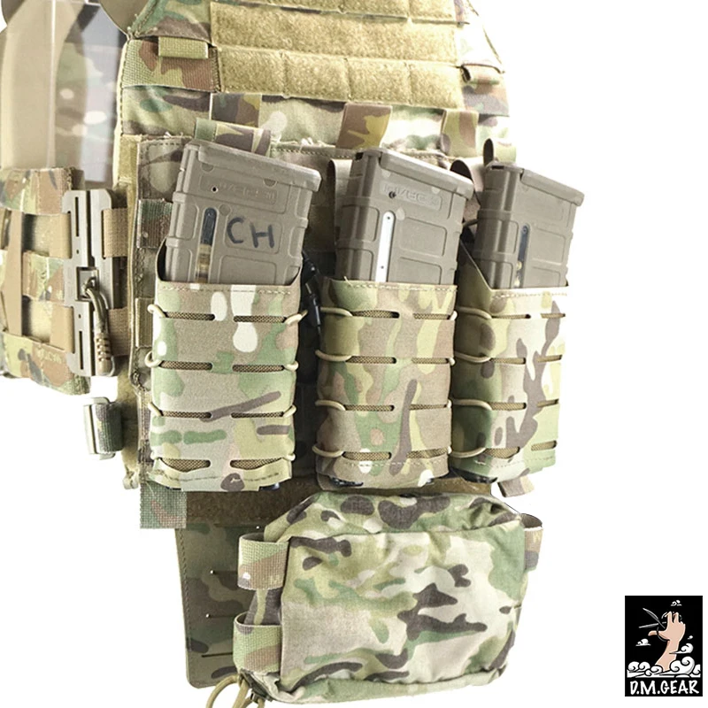 DMgear-Panel de armadura táctica, corte láser de doble cara para bolsa MOLLE de Paintball - imagen 5