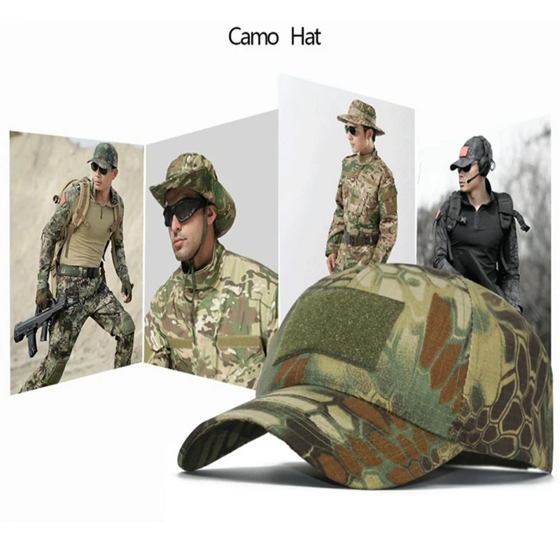Gorra Snapback para hombre, gorras de béisbol de camuflaje, pesca, Camping, sombreros turísticos, gorras de béisbol de camuflaje táctico al aire libre - imagen 3