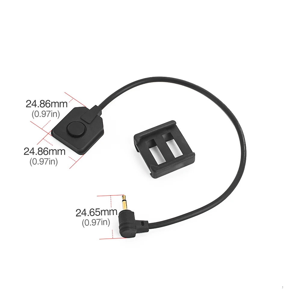 Interruptor de Control remoto táctico, botón de presión para PEQ-15 DBAL a2, mira láser M3X Anpeq Airsoft Armas, luz de arma - imagen 4
