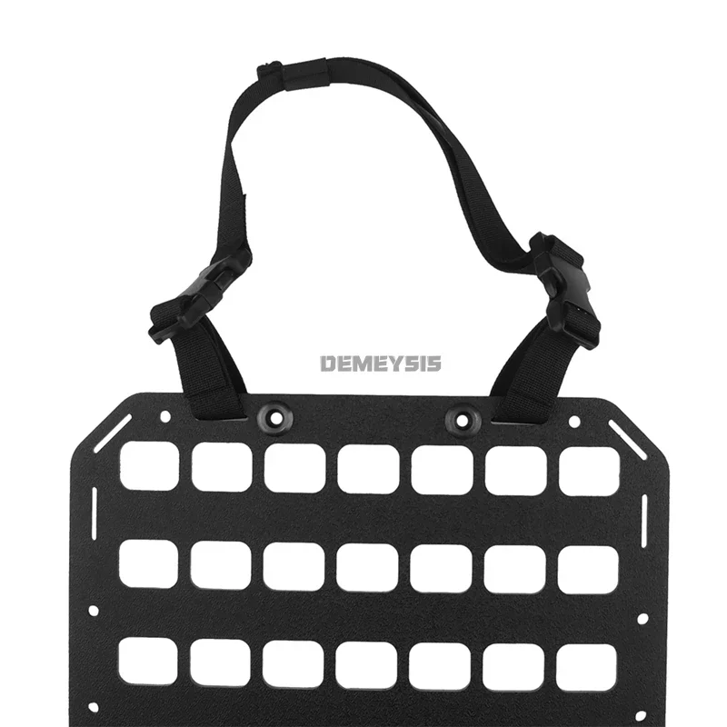 Panel táctico rígido MOLLE para asiento de coche, estante para pistola trasera, bolsa de almacenamiento de exhibición, accesorios para pistola, soporte organizador de engranajes, plataforma - imagen 3