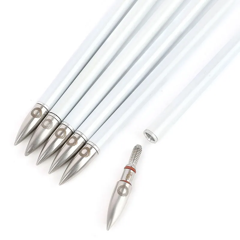 Flechas de carbono puro de 33,7 ", columna vertebral 400/500/600/700/800 ID6.2mm para arco, tiro con arco al aire libre, caza, tiro, objetivo, flecha de práctica, 6/12 unidades - imagen 5