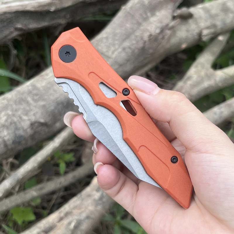 Cuchillo plegable automático con mango de aluminio de aviación, hoja de CPM-154, herramienta de autodefensa táctica, cuchillos de bolsillo - imagen 5