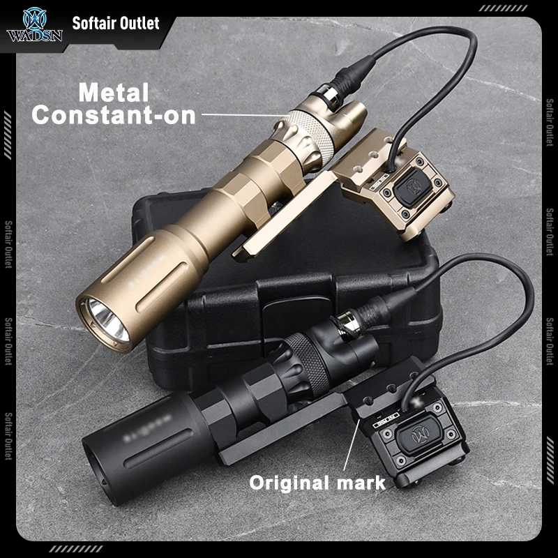 Kit de caza WADSN Linterna Scout PLH-V2 con logotipo original, base de extensión desviada a la izquierda/derecha, botón de modificación metálico e interruptor de cola - imagen 2