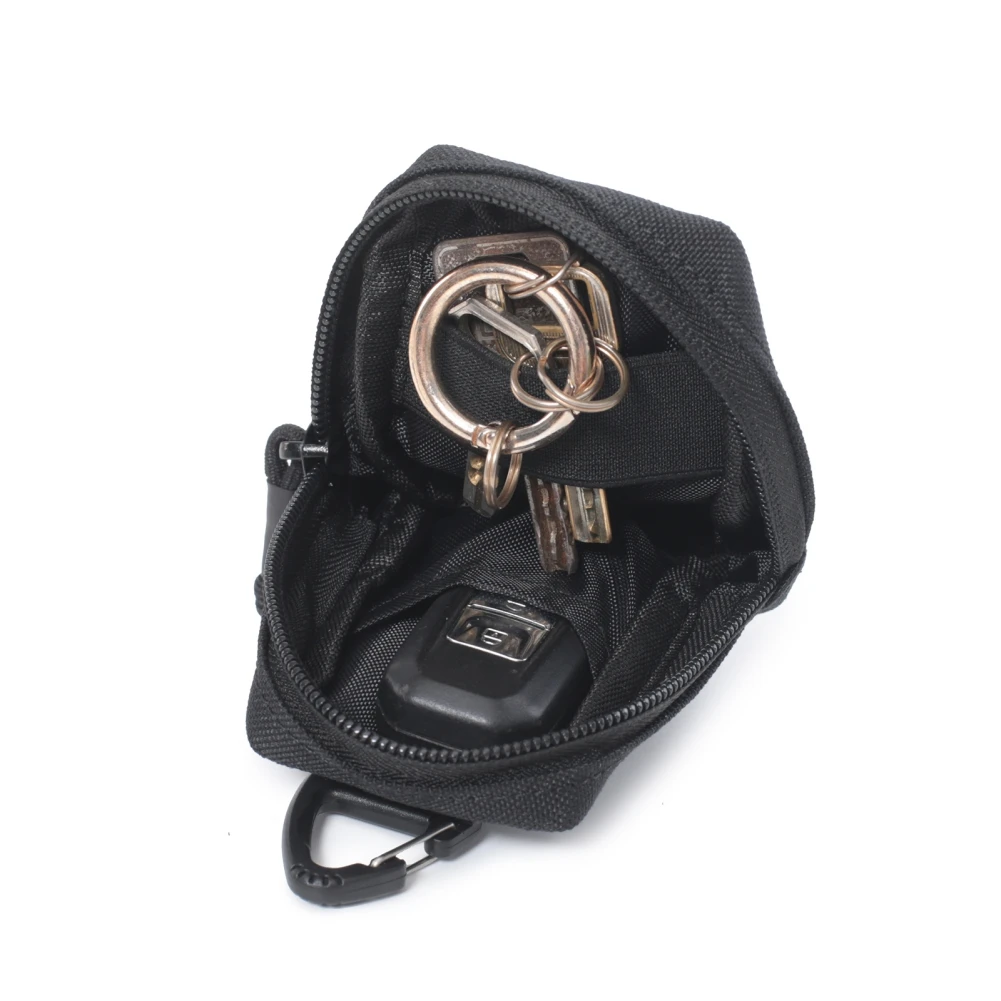 Bolsa táctica Molle para caza al aire libre, funda de nailon de apertura rápida para guardar llaves, herramientas, soporte para teléfono, bolsillos universales en la cintura - imagen 3