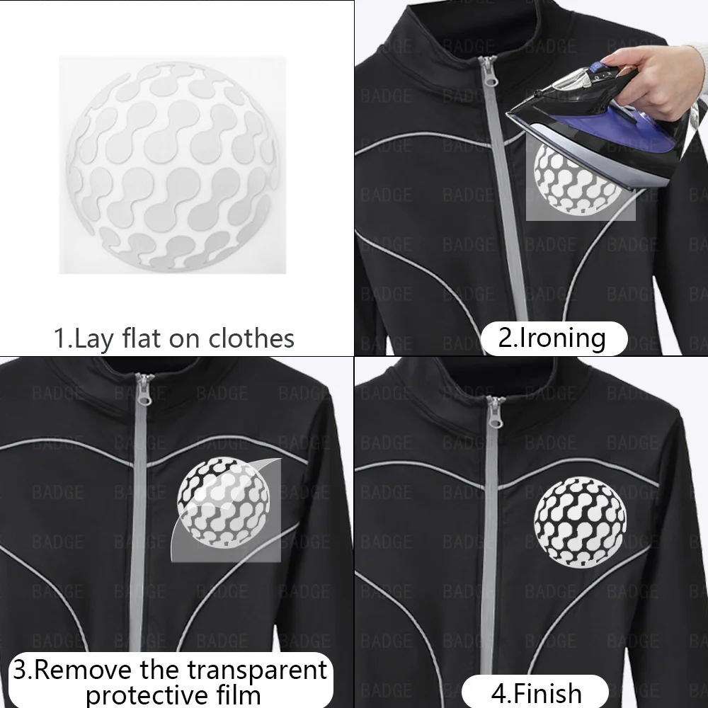 Cinta PET reflectante de transferencia de calor DIY, película de vinilo para planchar para prendas, mochila, ropa para perros y gatos, calcomanía de seguridad para deportes nocturnos - imagen 5