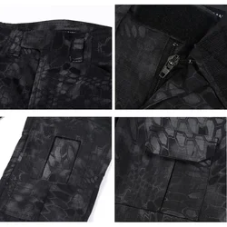 Pantalones tácticos Ripstop camuflaje cargo para caza sin acolchado