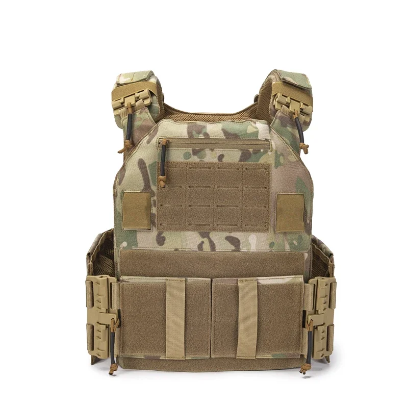 Nylon 1000d, chaleco Tactico Colete, Multicam, compatible con placa de 25x30cm, portador de placa, estilo Molle, para caza al aire libre - imagen 4