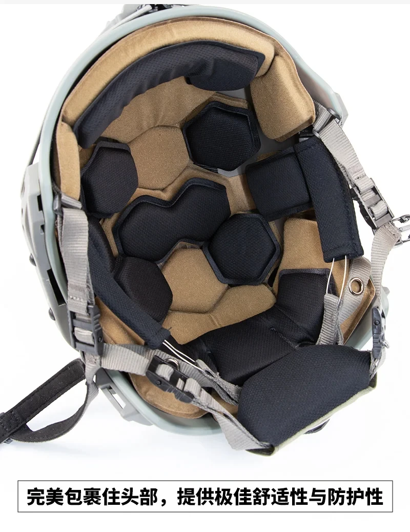 TB1478 FMA accesorio para casco de caza, cojín interior desmontable de doble capa, esponja de memoria, almohadilla transpirable - imagen 2