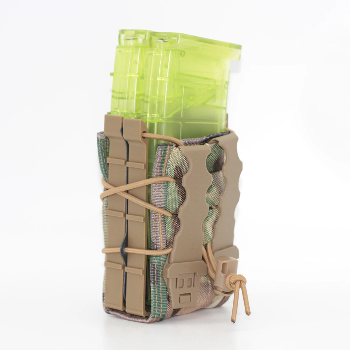 Bolsa para revistas de doble capa estilo tigre 5,56, bolsa de almacenamiento táctica para exteriores, chaleco, cintura, accesorio MOLLE, bolsa funcional - imagen 3