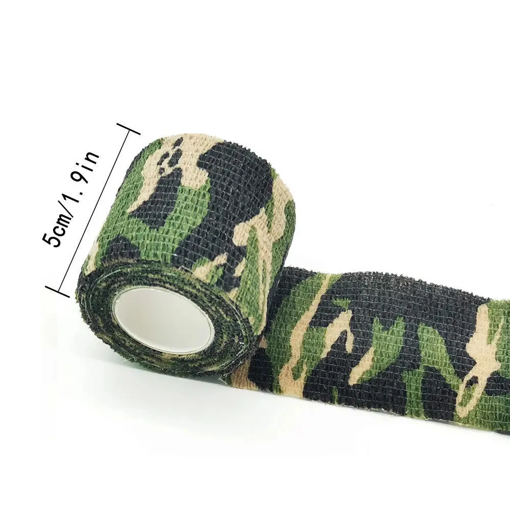 Cinta de cubierta táctica de 4,5 m, herramienta de equipo de tiro de caza, cinta sigilosa de camuflaje, envoltura impermeable, accesorios Airsoft duraderos - imagen 2