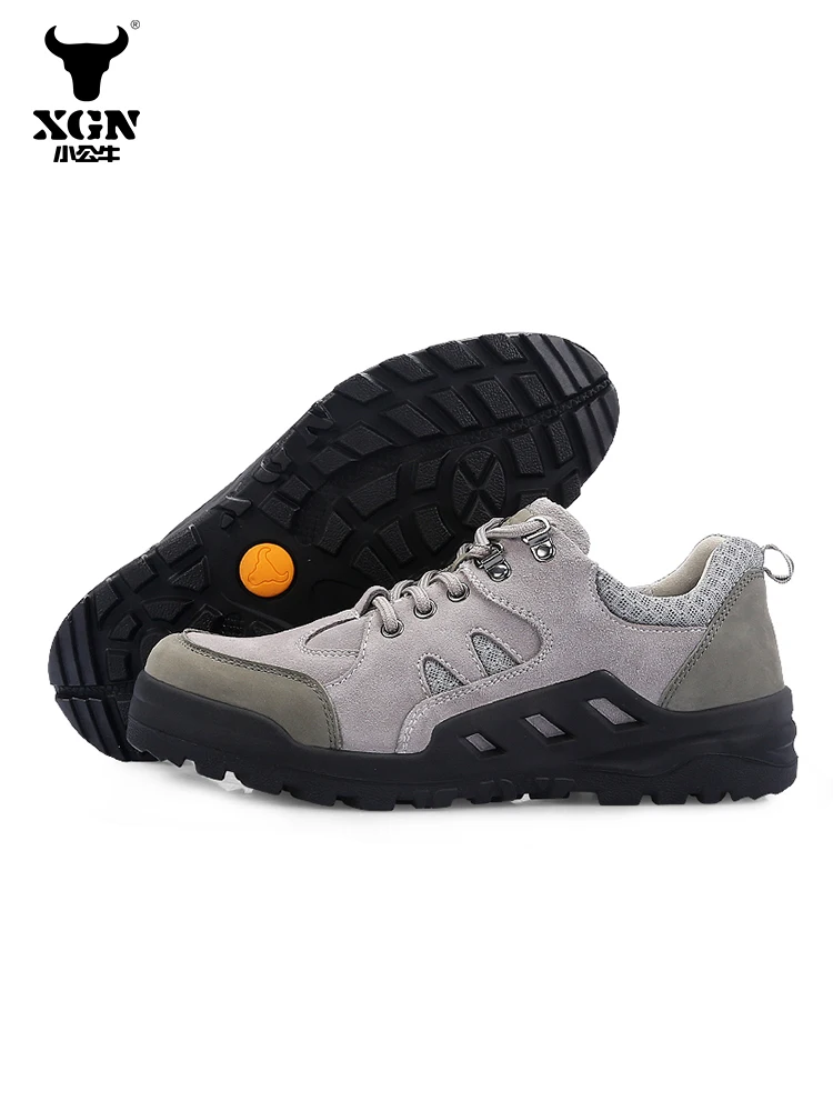 XGN Zapatos de senderismo para hombre, zapatos de caza para deportes al aire libre, zapatos de escalada, botines, zapatos transpirables para caminar, zapatillas de senderismo informales cálidas - imagen 5
