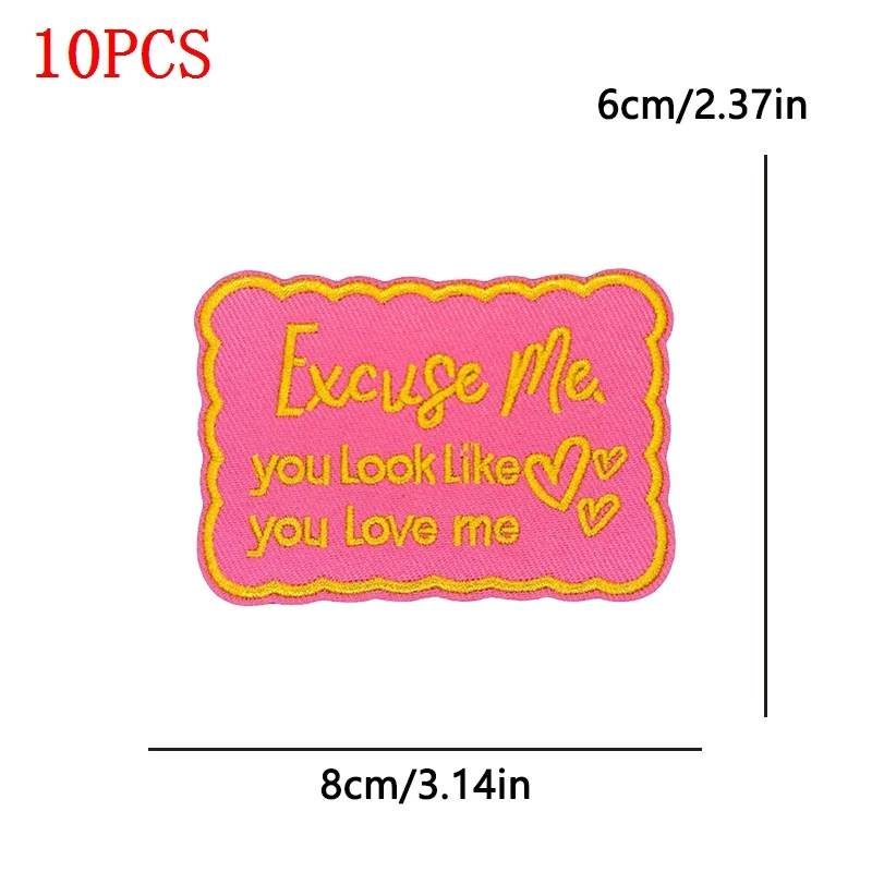 10 unids/set de parches de hierro de Jesús para ropa, parche termoadhesivo para ropa, parches bordados Y2K en sombrero, insignias de logotipo DIY para coser - imagen 5