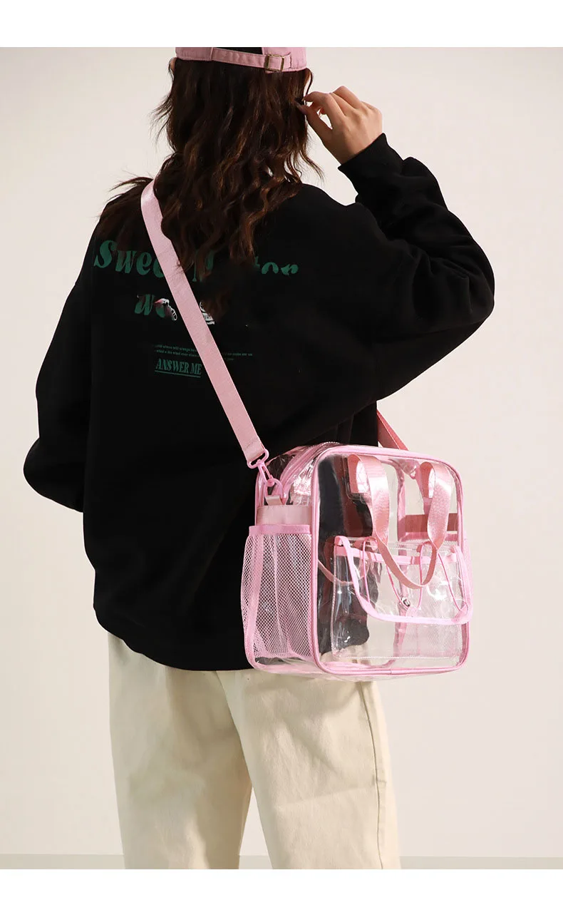 Bolso bandolera transparente PVC impermeable para playa y piscina - imagen 3