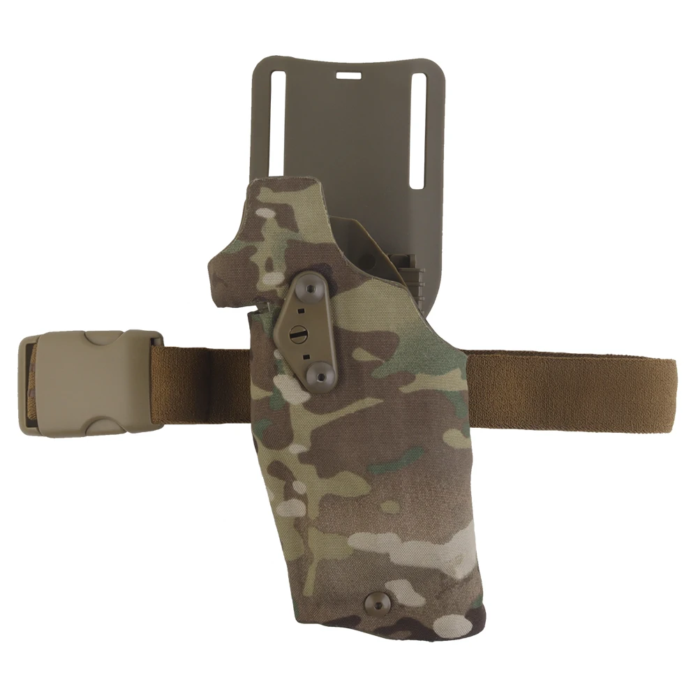 Funda de pistola táctica para Glock 17/19 con linterna X300 X300U, fundas de caza Airsoft 6354DO mano izquierda - imagen 5