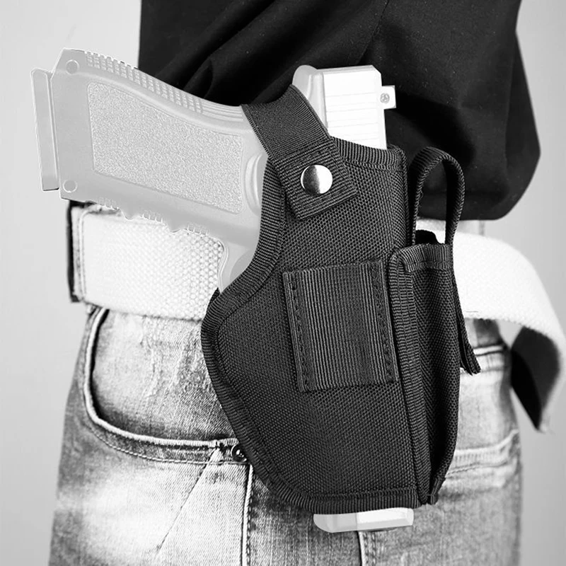 Funda para pistola táctica, funda para pistola oculta para Glock 17 19 M9, funda Universal para cinturón de mano izquierda y derecha, bolsa de caza - imagen 5
