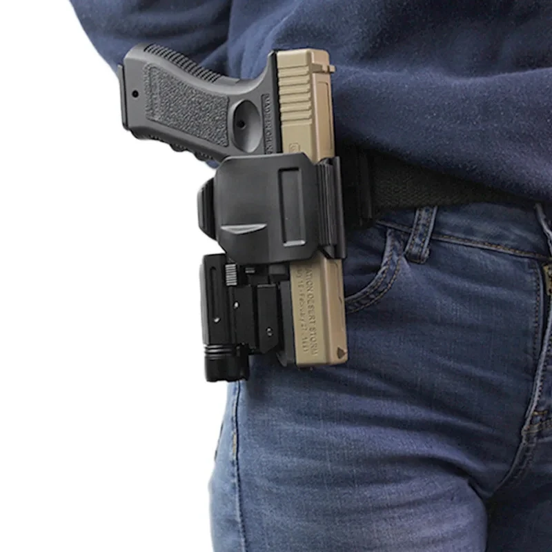 GlOck17-funda para pistola de cintura, funda para pistola táctica, Clip para pistola de mano derecha, funda para bolsa, soporte para pistola de cintura de caza - imagen 5