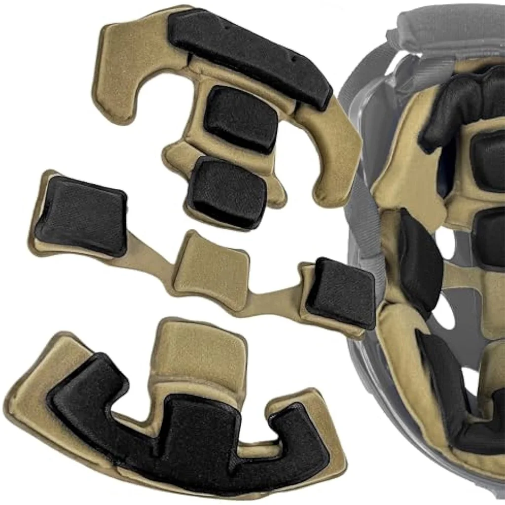 Juego de almohadillas de espuma viscoelástica para casco táctico universal – Insertos de cojín protectores para cascos FAST/MICH/ACH/USMC/PASGT - imagen 5