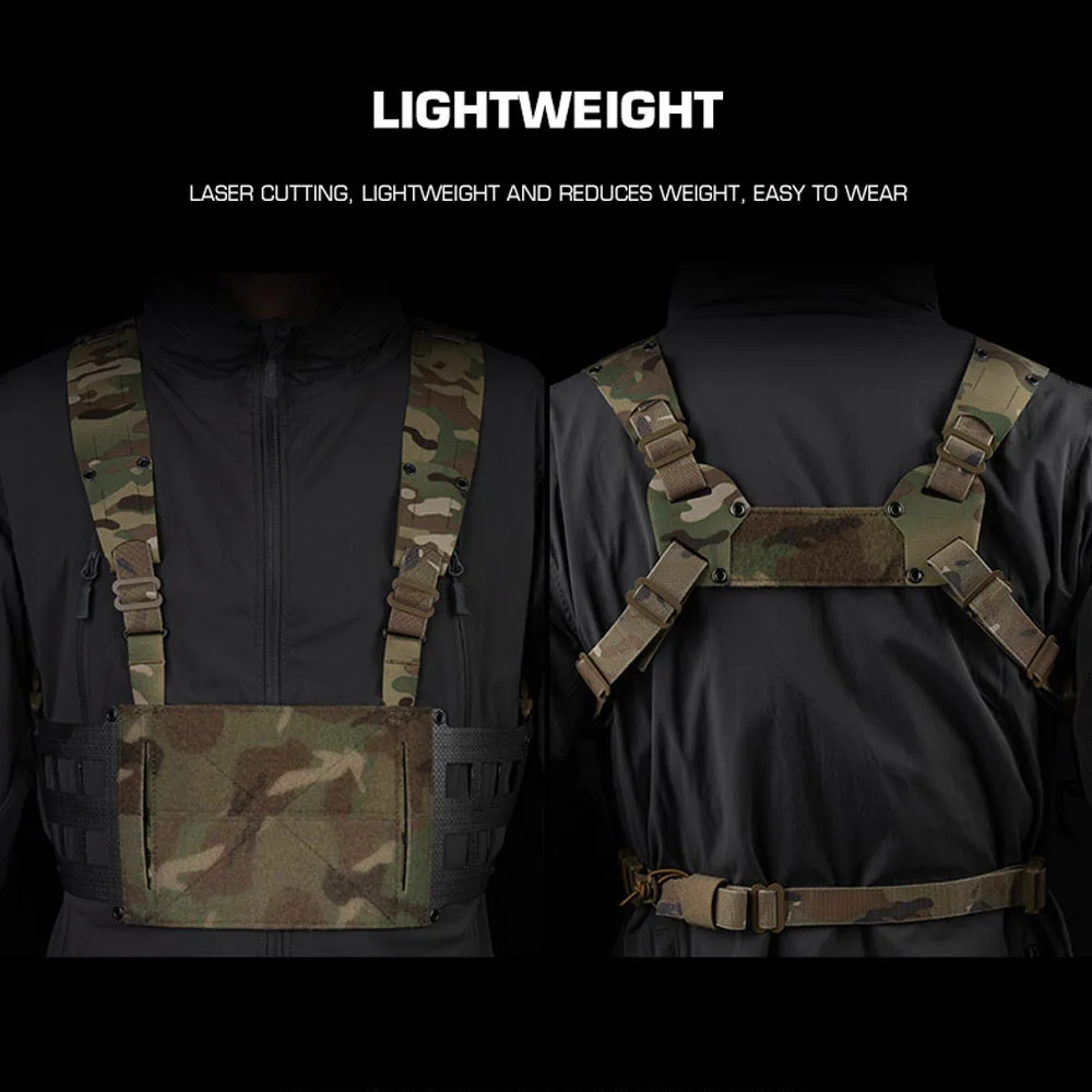 Ferro Chesty Rig ancho V2 MOLLE táctico para caza y Airsoft - imagen 4