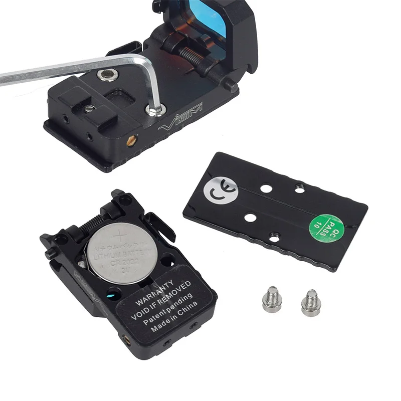 Exposición de mira telescópica táctica Vism Red Dot Sight Scope VismPRO Flip Up 3 MOA Reflex óptica Sight G17 G19 20mm montaje en riel Picatinny - imagen 3