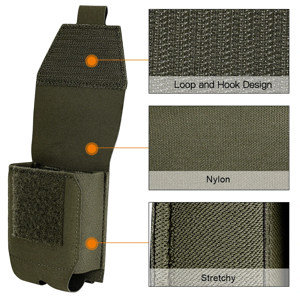 KRYDEX 500D funda para esposas MOLLE/cinturón funda para puños de perfil bajo funda para cinturón de servicio chaleco aplicación de la ley bolsa de caza al aire libre - imagen 2
