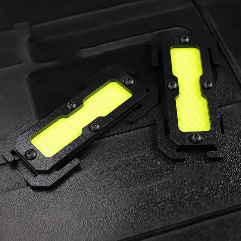 Reflectores tácticos Molle, tira reflectante nocturna, puntas de seguridad para exteriores, accesorios, chaleco táctico Reflector - imagen 5