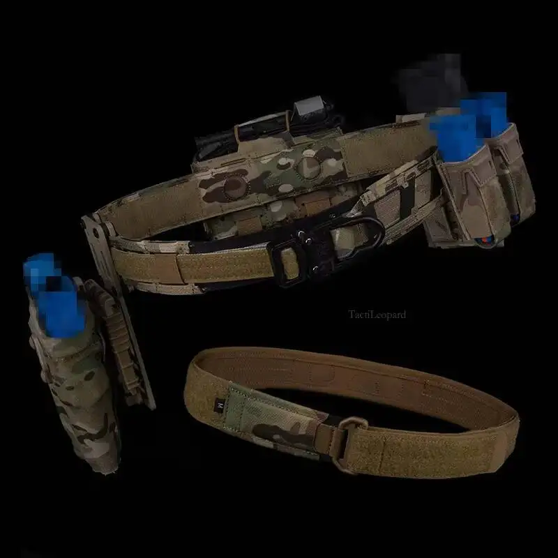 Cinturón magnético táctico, cinturón Airsoft, hebilla de tracción rápida, imán de doble capa MOLLE, accesorios de equipo de caza al aire libre - imagen 5