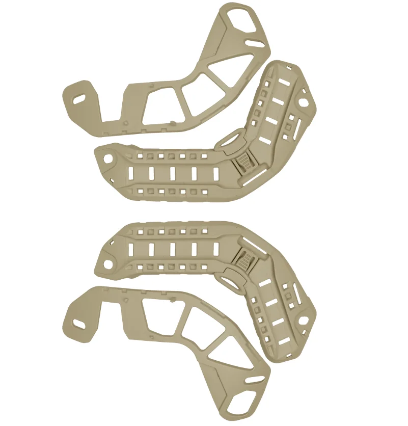 Riel de guía táctico para casco, Riel de doble capa de arco OPS, rápido, MT SF XR, Riel de guía lateral universal para casco con orificios de fijación de alambre - imagen 4
