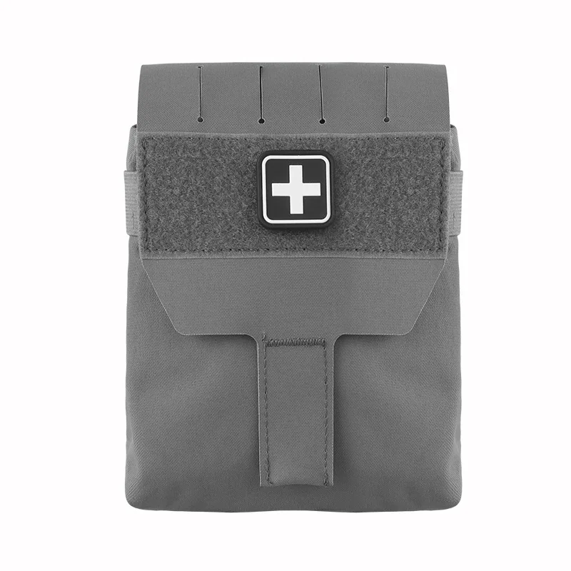 Panel trasero del botiquín de primeros auxilios de caza (tamaño grande) |   Botiquín de primeros auxilios impermeable compatible con MOLLE |   Para accesorios de aventura en la naturaleza - imagen 5