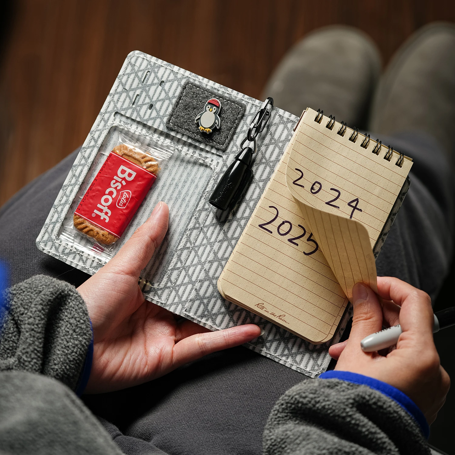 Cuaderno táctico al aire libre de cuero V2 cubierta de cuaderno impermeable exterior - imagen 5