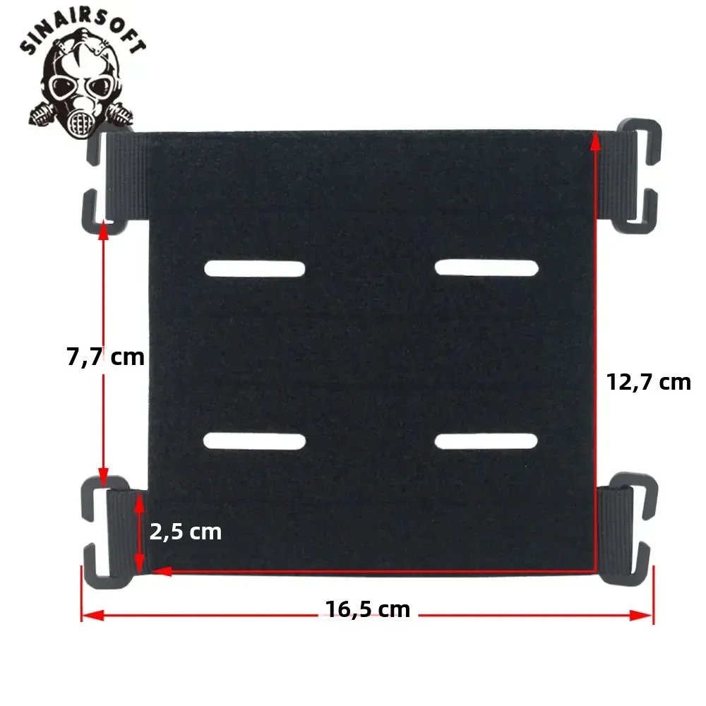 Parches Molle, accesorio, Panel de gancho y bucle, insignias DIY, soporte de exhibición de parches, bolsas, mochila, chaleco, convertidor, adaptador de cinta - imagen 2