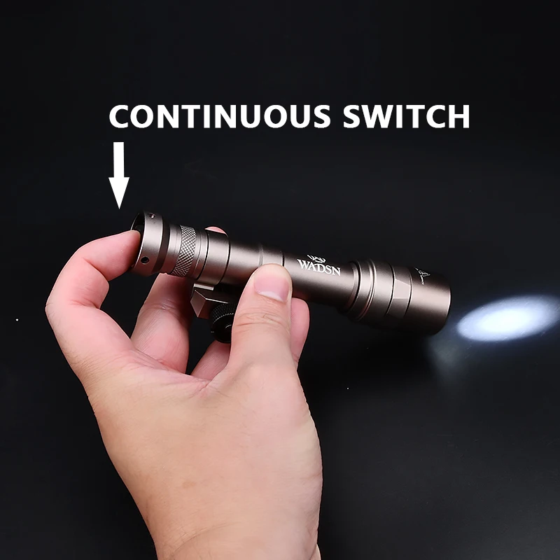 WADSN táctico SF M600 M600U linterna cubierta de presión interruptor ajuste 20mm Rail Airsoft caza arma LED Scout - imagen 3