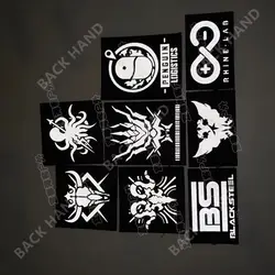 Parches reflectantes IR Arknights, brazalete de caballero y cazador, insignia de moral táctica, parches de gancho y bucle para ropa, apliques para mochila