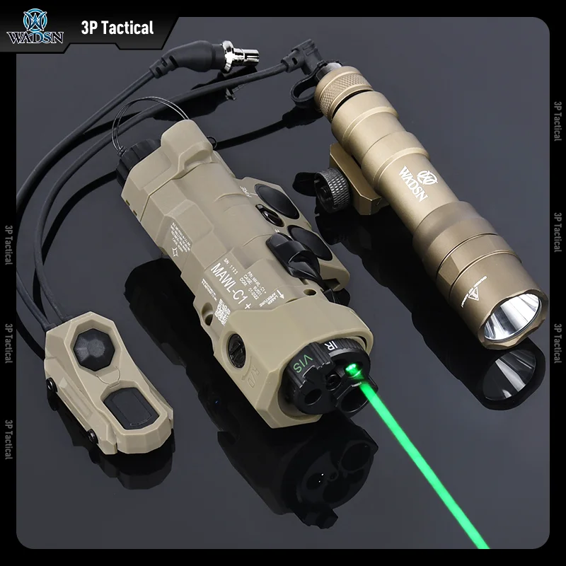 Linterna táctica WADSN SF M600DF 1400 lúmenes luz blanca MAWL rojo verde azul punto Aimming IR relleno luz Airsoft Accesorios - imagen 4