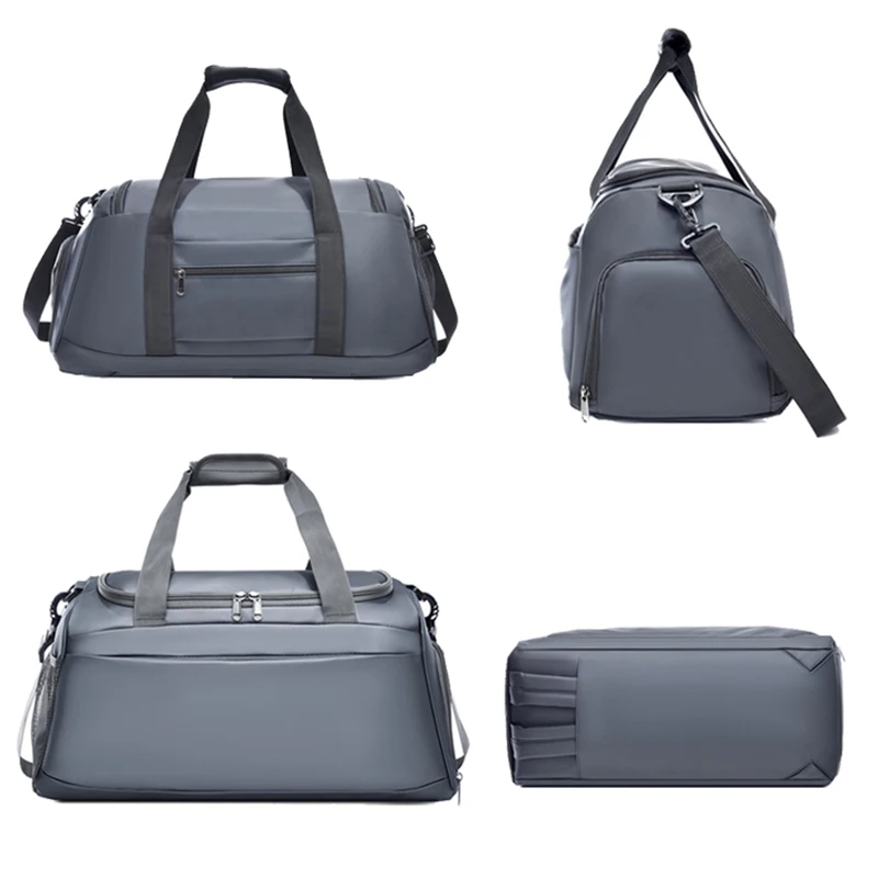 Bolsa de lona de viaje para Fitness, almacenamiento grande, equipaje de fin de semana de corta distancia, bolsos de hombro tipo bandolera, mochila de viaje de negocios - imagen 5