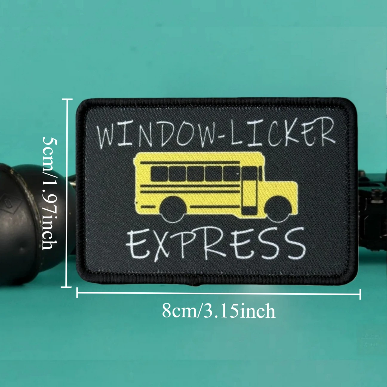 Parche táctico de moral Express para lamer ventanas, equipo militar para exteriores, pegatina para mochila, parches impresos con gancho y bucle para ropa - imagen 3