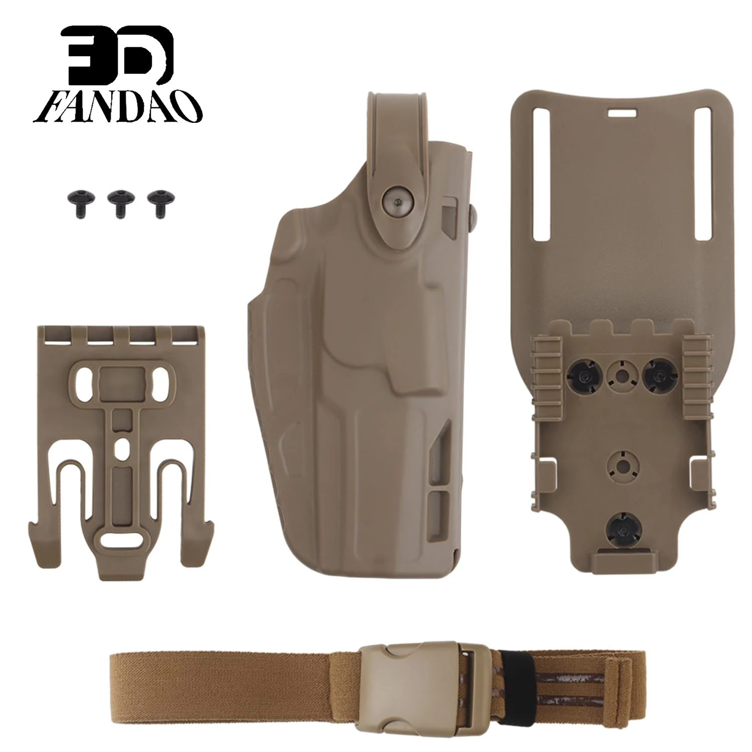 MK-17 P320 funda táctica para pistola Airsoft con sistema de liberación rápida QLS adaptador de pierna caída accesorios de caza Airsoft