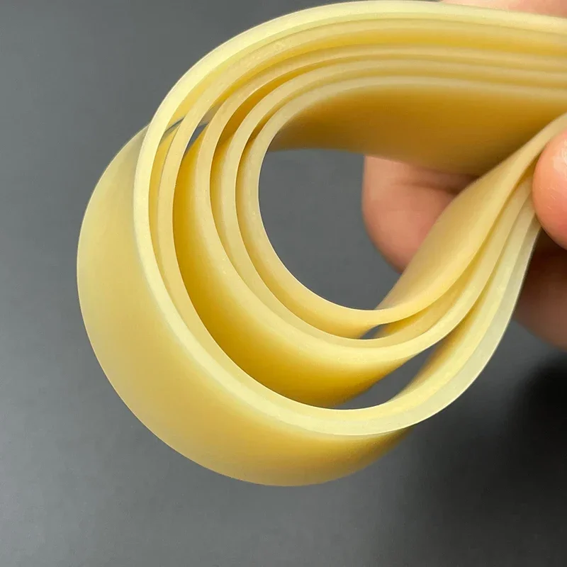 Banda de goma gruesa de 1,5mm de ancho, banda plana de alta elasticidad, tirachinas de color liso, accesorios de caza - imagen 2