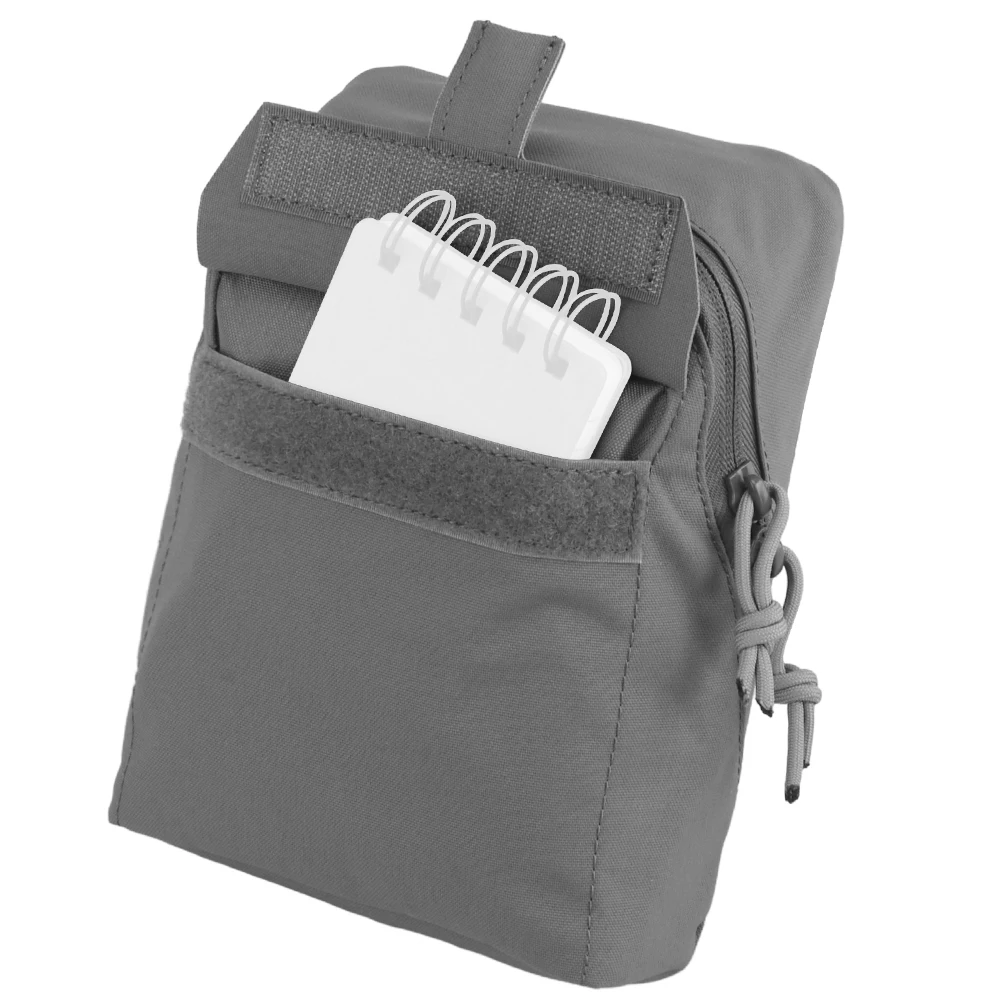 Bolsa táctica para revistas, bolsa de utilidad MOLLE Vertical, solapa frontal, bolsillo de gestión pequeño, cremallera, cierre, accesorios para chaleco de caza