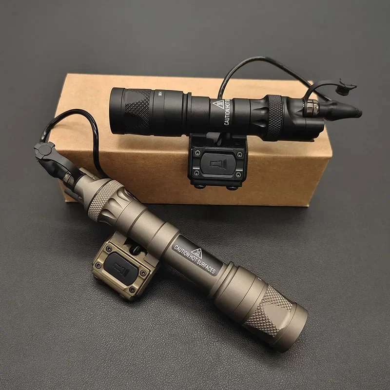 Luz de explorador táctico, linterna estroboscópica blanca LED, interruptor de presión remoto para Rifle de caza, riel Picatinny de 20MM, M300V, M600V - imagen 3