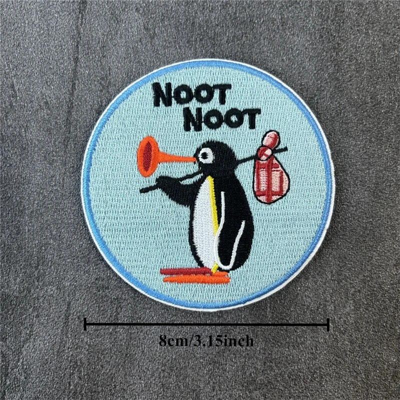 Parche bordado táctico "Penguin" para ropa, insignia de moral, parche militar con gancho, pegatinas para mochila - imagen 3